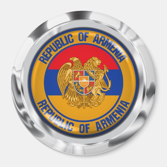 Armenia Round Emblem Magnet (Front)