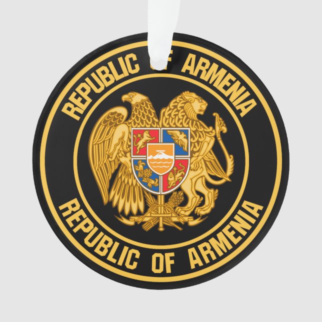 Armenia Round Emblem Ornament (Front)