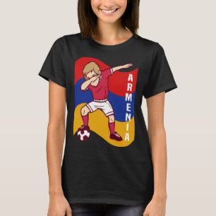 Armenia Soccer Player Dabbing National Flag Footba T-Shirt