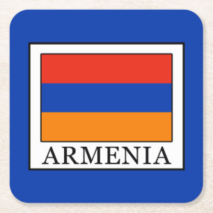 Armenia Square Paper Coaster