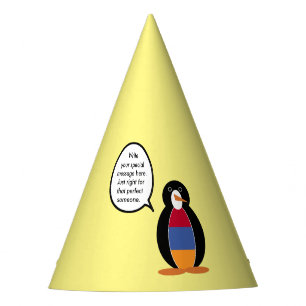 Armenia Talking Ms Penguin Personalised Party Hat