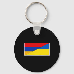 Armenia Ukraine Flag Armenian Ukrainian Nationalit Key Ring
