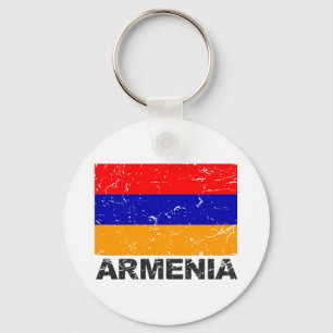 Armenia Vintage Flag Key Ring