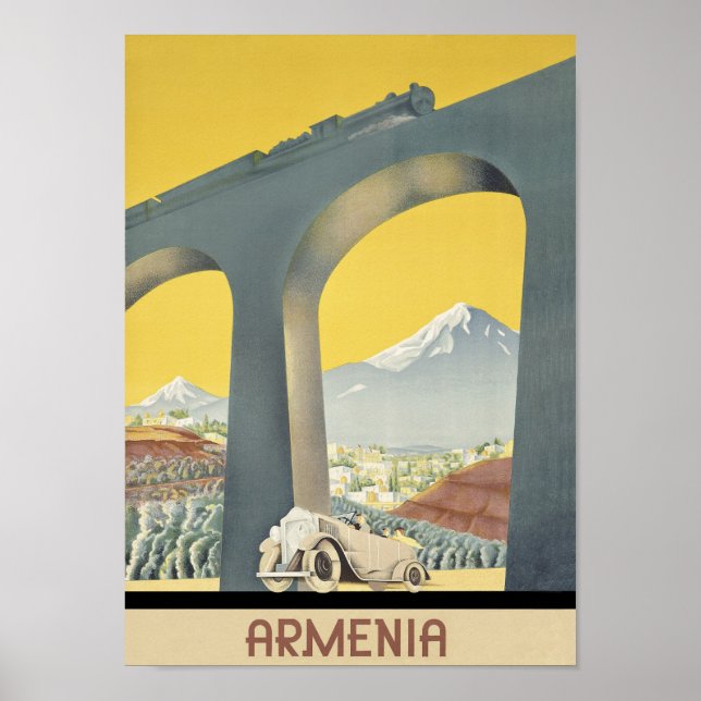 Armenia vintage travel poster (Front)