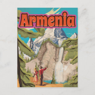 Armenia Vintage Travel Poster Postcard