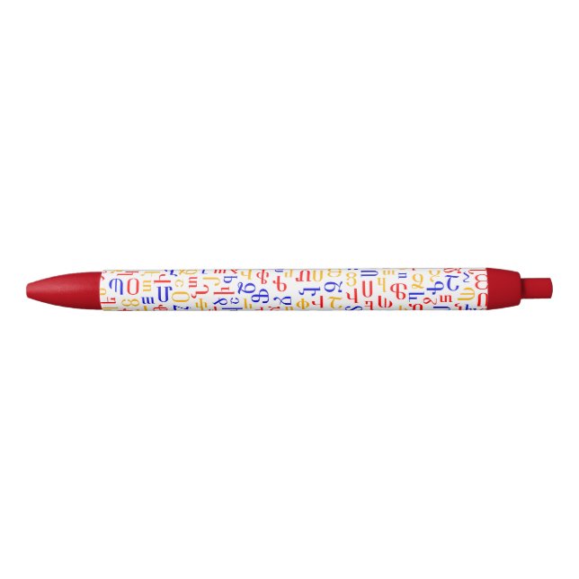 Armenian alphabet black ink pen (Front)