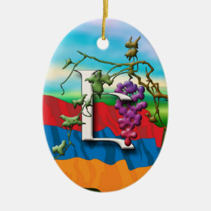 Armenian Alphabet Initials 'E' Ornament