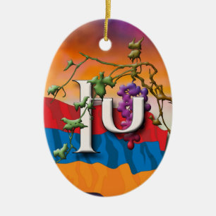 Armenian Alphabet Initials 'Khe' Ornament