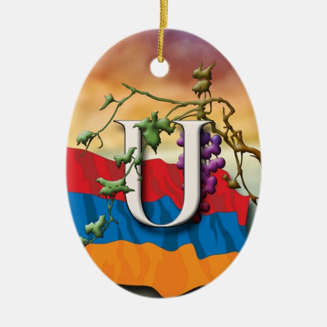 Armenian Alphabet Initials 'Se' Ornament (Front)