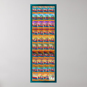 Armenian Alphabet Seasons Poster