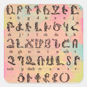 Armenian Alphabet Sticker