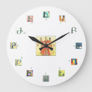 Armenian Alphabet Wall Clock