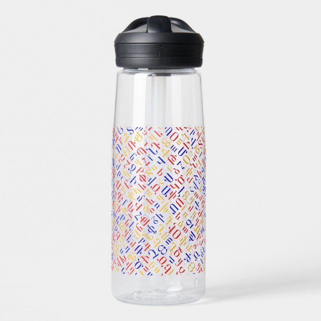Armenian alphabet water bottle (Front)