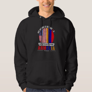Armenian American Patriot Heart Is From Armenia Gr Hoodie