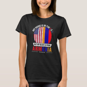 Armenian American Patriot Heart Is From Armenia Gr T-Shirt