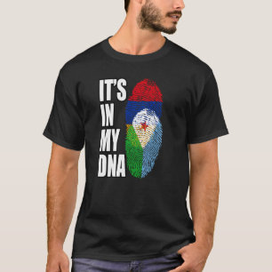 Armenian And Djiboutian Mix DNA Flag Heritage T-Shirt