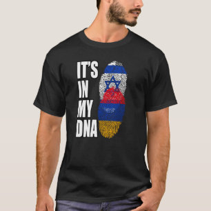 Armenian And Israeli Mix DNA Flag Heritage T-Shirt