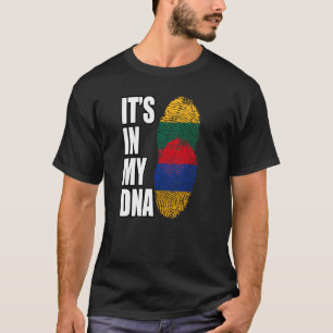 Armenian And Lithuanian Mix DNA Heritage Flag T-Shirt
