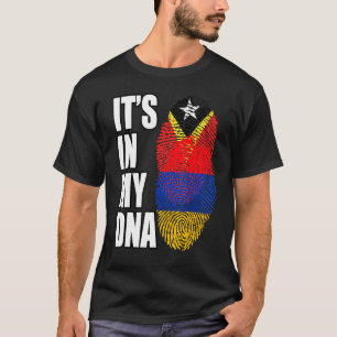 Armenian And Timorese Mix DNA Flag Heritage T-Shirt