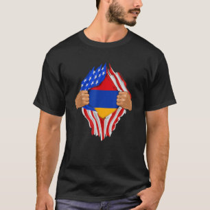 Armenian Blood Inside Me Armenia Flag Gift T-Shirt