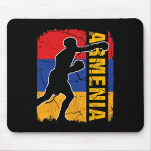Armenian Boxing Team Armenia Flag Boxing Gloves Mouse Mat