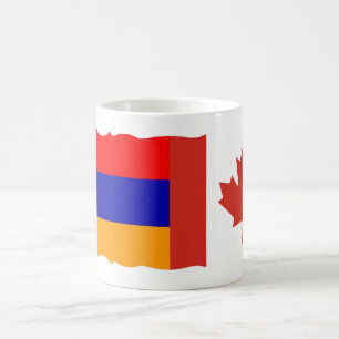 Armenian & Canadian Flag Coffee Mug