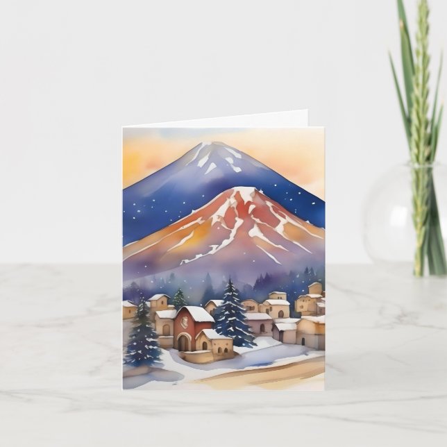 Armenian Christmas D - January 6 - Watercolor Holiday Card (Front)