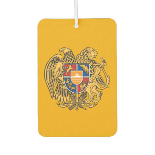 Armenian coat of arms car air freshener