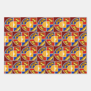 Armenian Coat of Arms Heritage & Symbols Wrapping Paper Sheet
