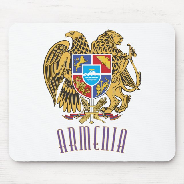 Armenian Coat of Arms Mouse Mat (Front)