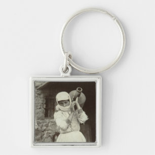 Armenian country girl, Yerevan Key Ring