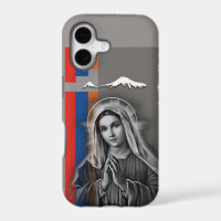 Armenian Flag and Mother mary iPhone / iPad case