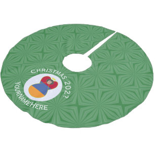 Armenian Flag Angel Christmas Personalised Brushed Polyester Tree Skirt