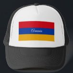 Armenian flag & Armenia - fashion, travel /sports Trucker Hat<br><div class="desc">Baseball/Trucker Hats: Armenia & Armenian Flag - love my country, travel, holiday, fashion patriots /sports fans</div>