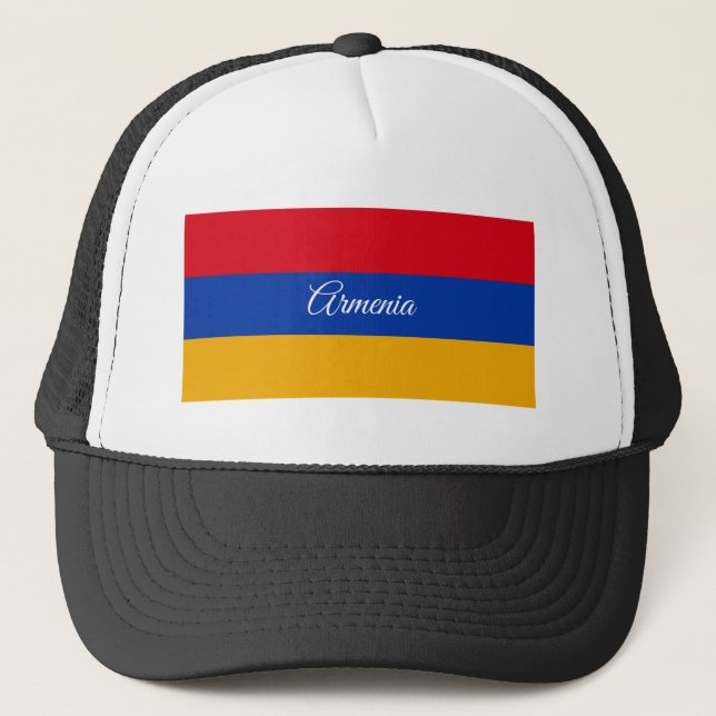 Armenian flag & Armenia - fashion, travel /sports Trucker Hat (Front)