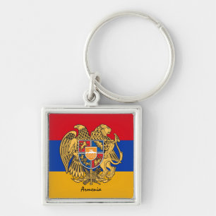 Armenian Flag & Armenia - party, birthday /sports Key Ring