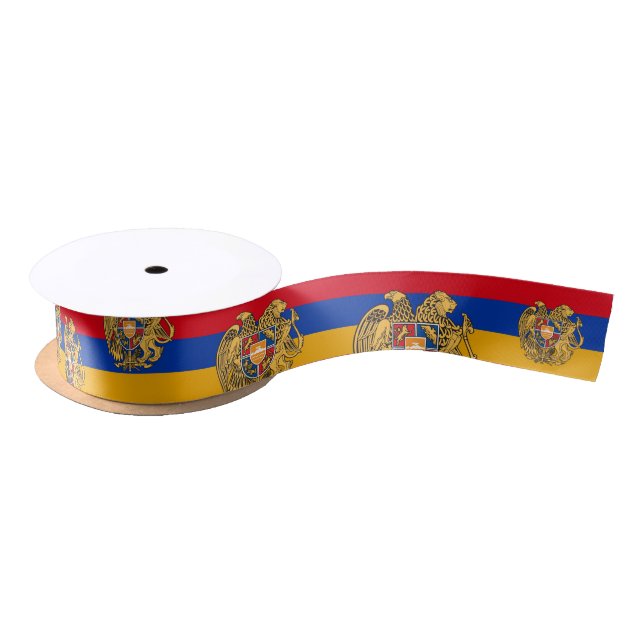 Armenian Flag & Armenia travel, holiday/sports Sat Satin Ribbon (Spool)