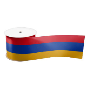 Armenian Flag & Armenia travel, holiday/sports Satin Ribbon