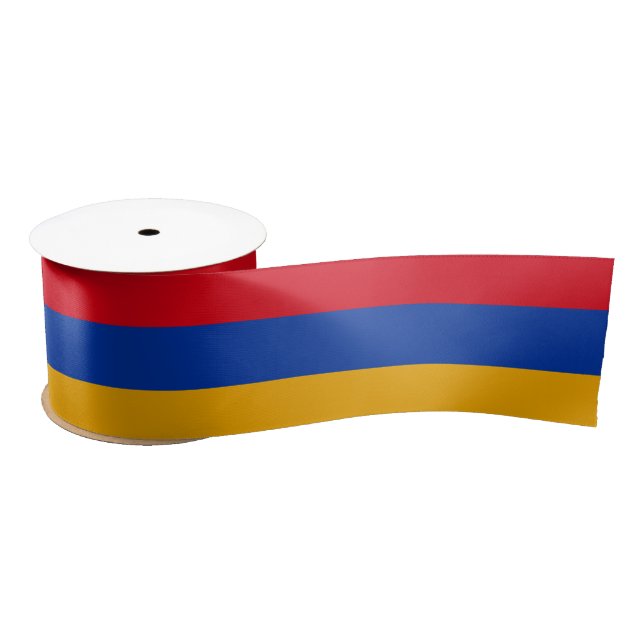 Armenian Flag & Armenia travel, holiday/sports Satin Ribbon (Spool)