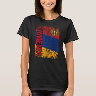 ARMENIAN FLAG Big Flag Vintage Distressed ARMENIA T-Shirt