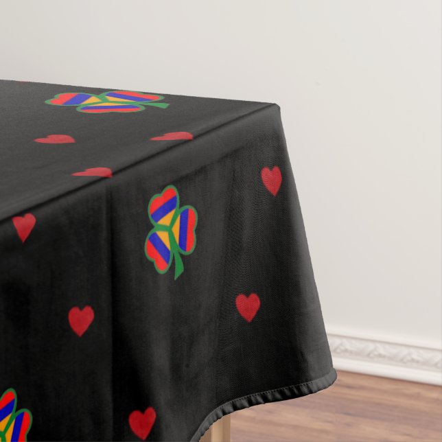 Armenian Flag Custom Cotton Tablecloth, 52"x70" Tablecloth (In Situ)