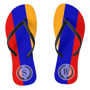 Armenian Flag Flip Flops
