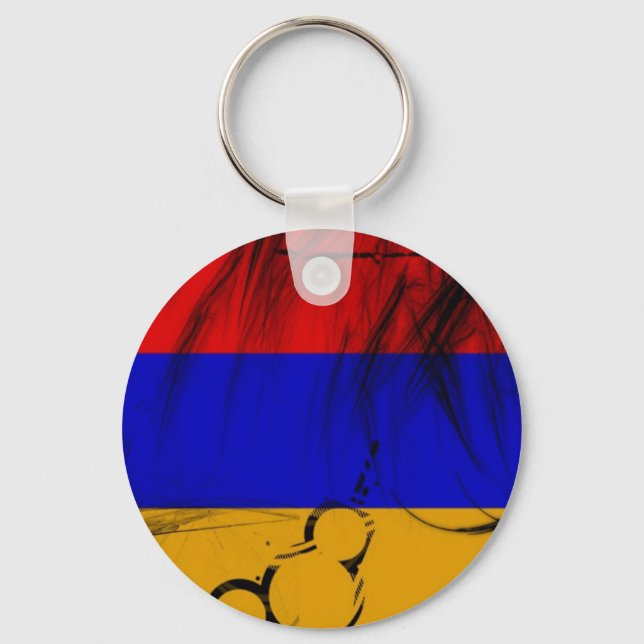 Armenian Flag Key Ring (Front)