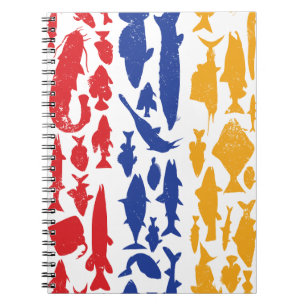 Armenian Flag Made of Fish – Fishing Design Notebook