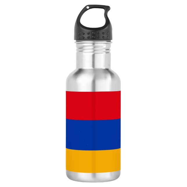 Armenian flag paper cup 532 ml water bottle (Front)