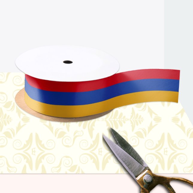 Armenian Flag ribbon, Armenia fashion /sports Satin Ribbon (Creator Uploaded)