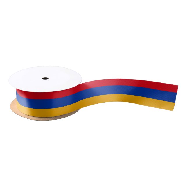 Armenian flag ribbon satin ribbon (Spool)