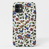 Armenian flower pattern - Blue & White