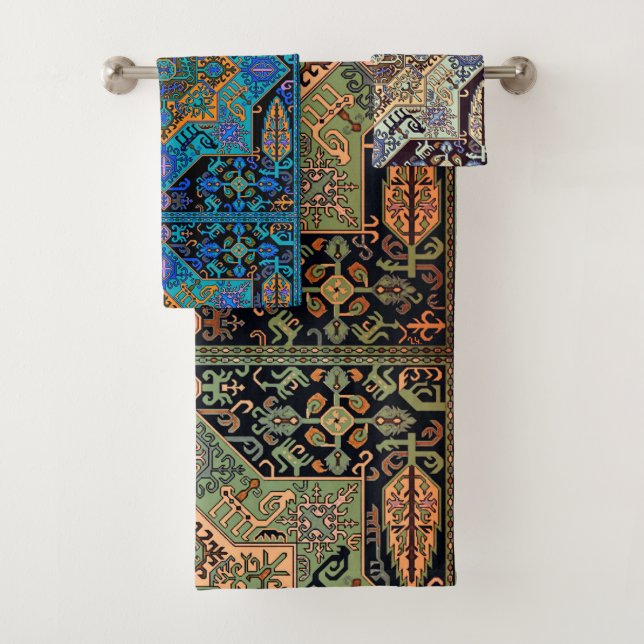 Armenian folk Art Bath Towel Set (Insitu)