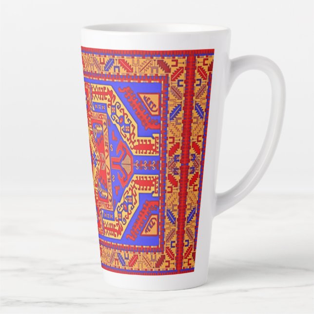 Armenian folk art Latte Mug (Right)